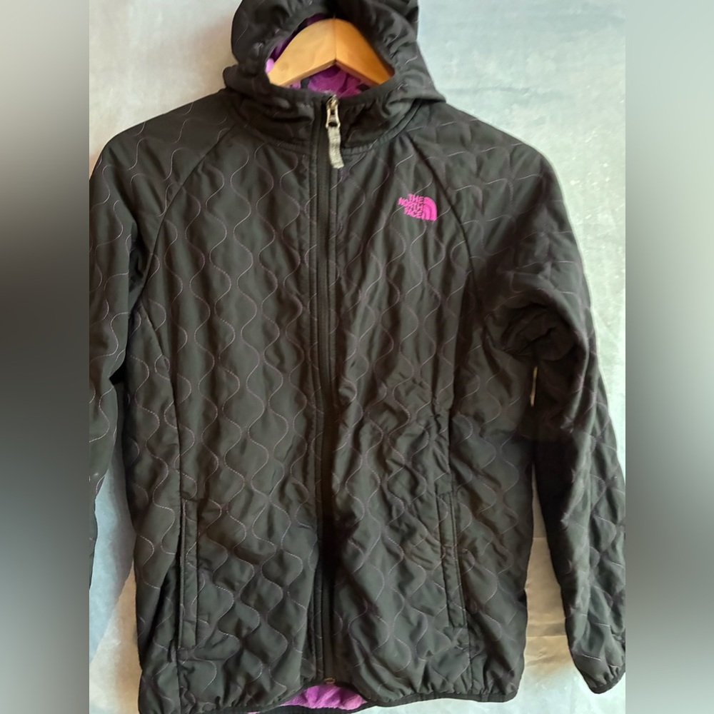 THE NORTH FACE girls size XL (14/16) fleece lined jacket